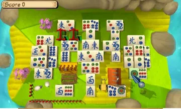 Mahjong 3D - Warriors of the Emperor(USA) screen shot game playing
